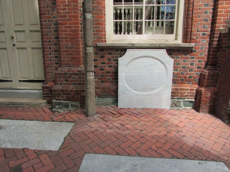 Resting Place of Seven Signers of the Declaration of Independence Marker image. Click for full size.