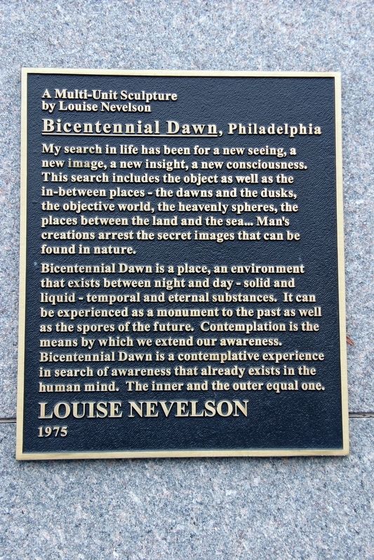 Bicentennial Dawn Marker. Click for full size. Bicentennial Dawn Marker image. Click for full size.