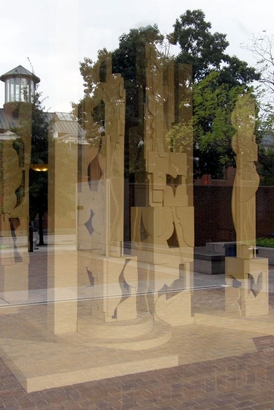 Bicentennial Dawn, first unit, behind the lobby glass.. Click for full size. Bicentennial Dawn, first unit, behind the lobby glass. image. Click for full size.