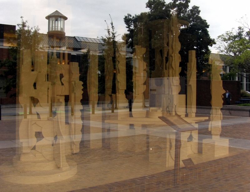 Bicentennial Dawn, second unit, behind the lobby glass.. Click for full size. Bicentennial Dawn, second unit, behind the lobby glass. image. Click for full size.