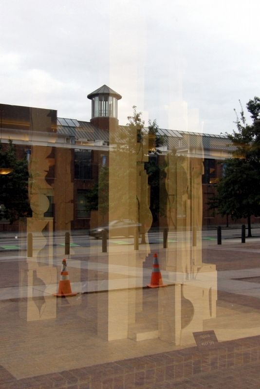 Bicentennial Dawn, third unit, behind the lobby glass.. Click for full size. Bicentennial Dawn, third unit, behind the lobby glass. image. Click for full size.