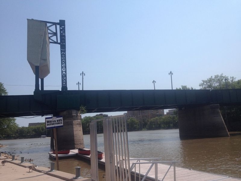 Canadian Northern Railway Freight Lift Bridge. Click for full size. Canadian Northern Railway Freight Lift Bridge image. Click for full size.