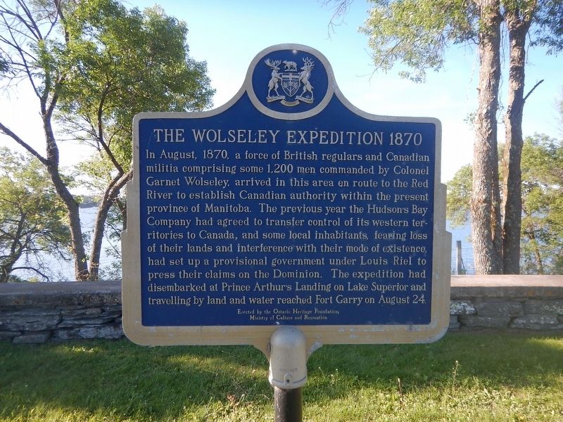 The Wolseley Expedition 1870 Marker image. Click for full size.