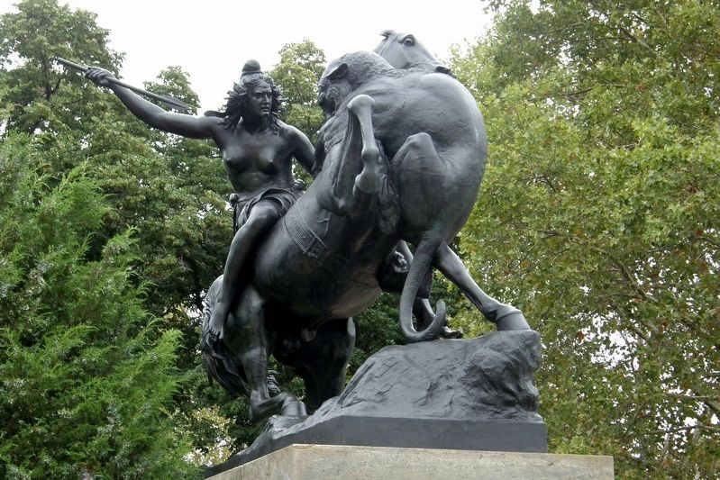 The Mounted Amazon Attacked by a Panther. Click for full size. The Mounted Amazon Attacked by a Panther image. Click for full size.