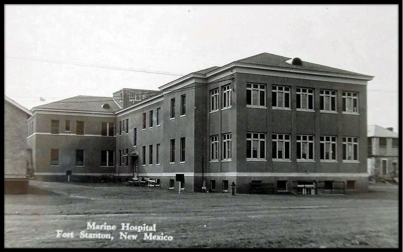 RPPC of the rear of the New Hospital. image. Click for full size.