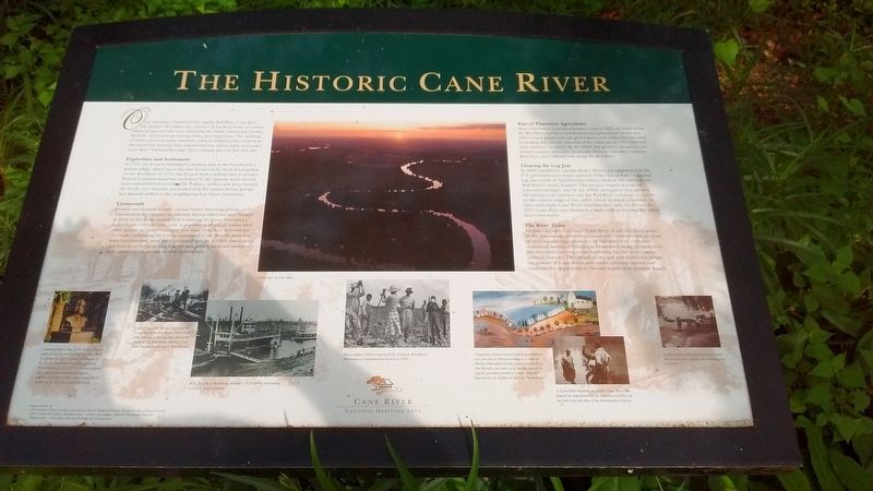 The Historic Cane River Marker image. Click for full size.