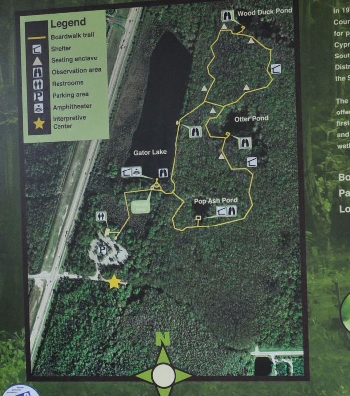 Slough Interpretive Trail Marker image. Click for full size.