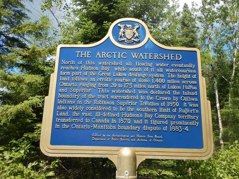 The Arctic Watershed Marker image. Click for full size.