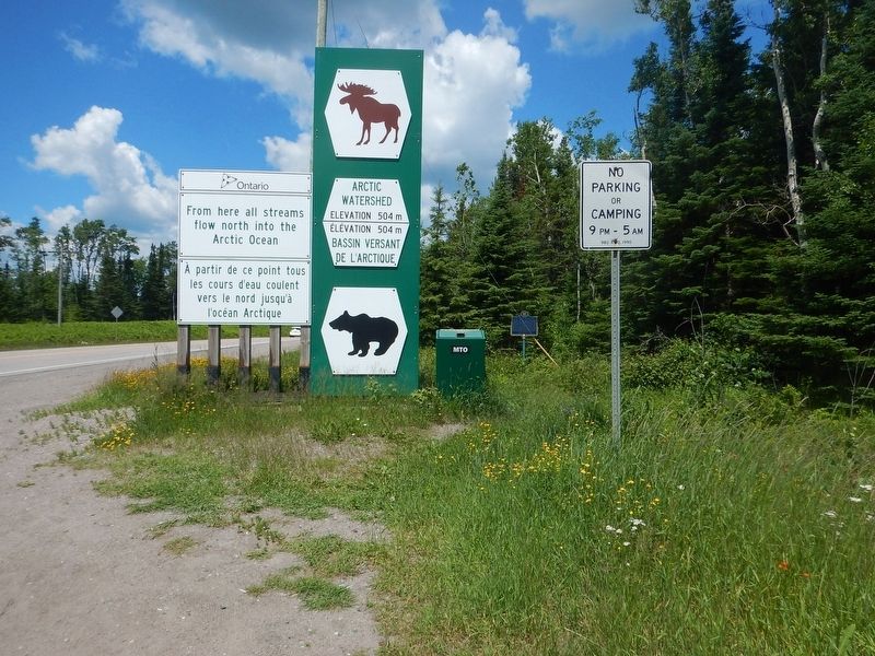 Wideview of The Arctic Watershed Marker image. Click for full size.