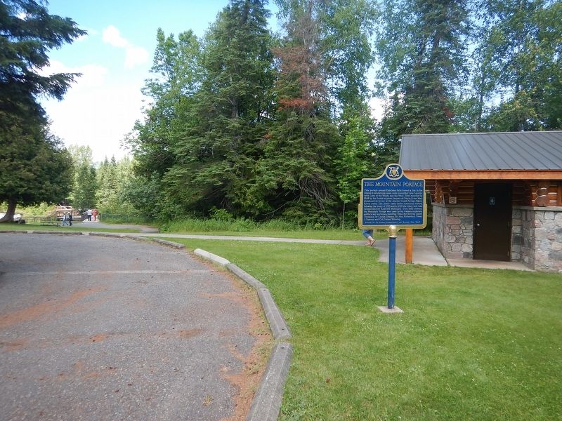 Wideview of The Mountain Portage Marker. Click for full size. Wideview of The Mountain Portage Marker image. Click for full size.