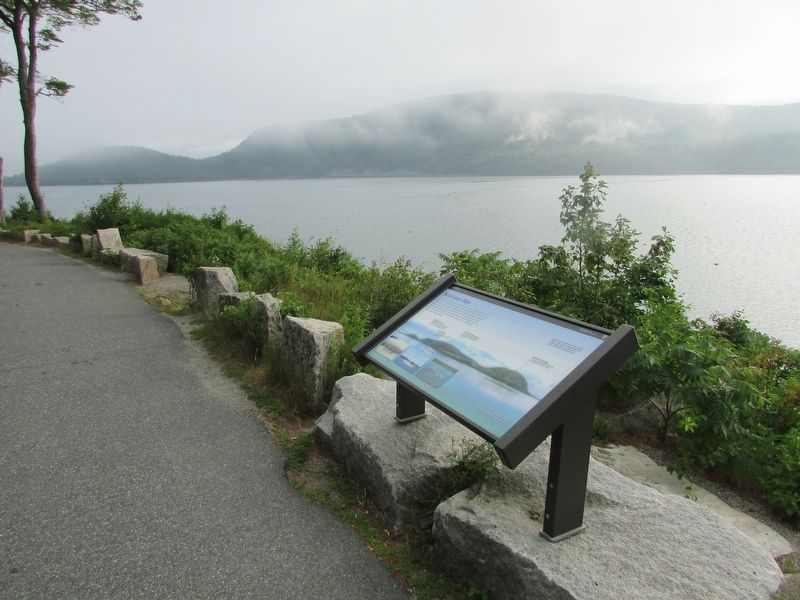 Marker on Somes Sound image. Click for full size.