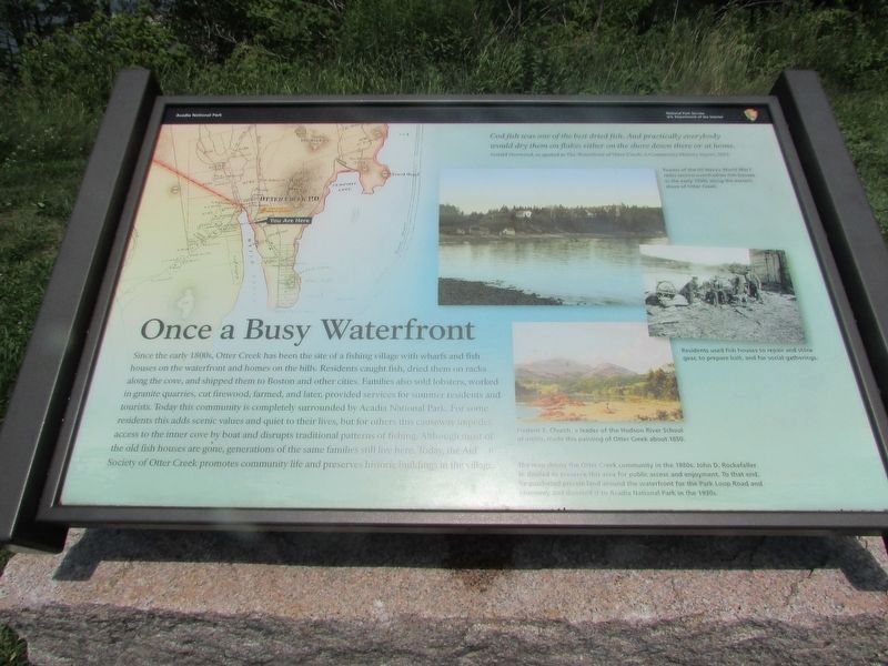 Once a Busy Waterfront Marker image. Click for full size.