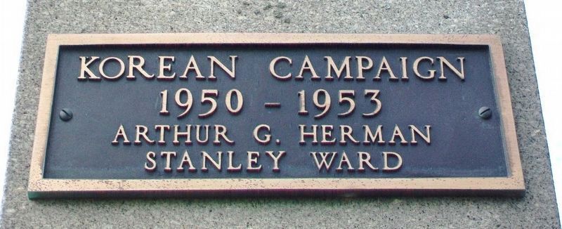 War Memorial Korean Campaign Honored Dead image. Click for full size.