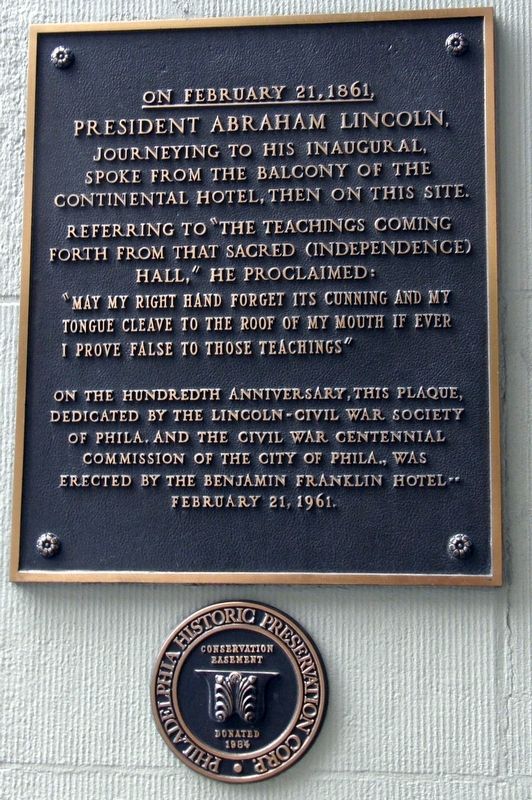 President Abraham Lincoln Marker. Click for full size. President Abraham Lincoln Marker image. Click for full size.