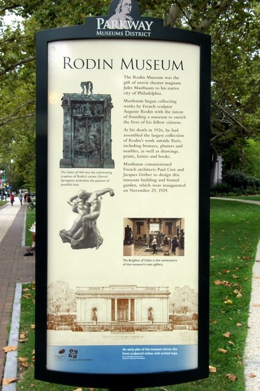 Rodin Museum Marker. Click for full size. Rodin Museum Marker image. Click for full size.