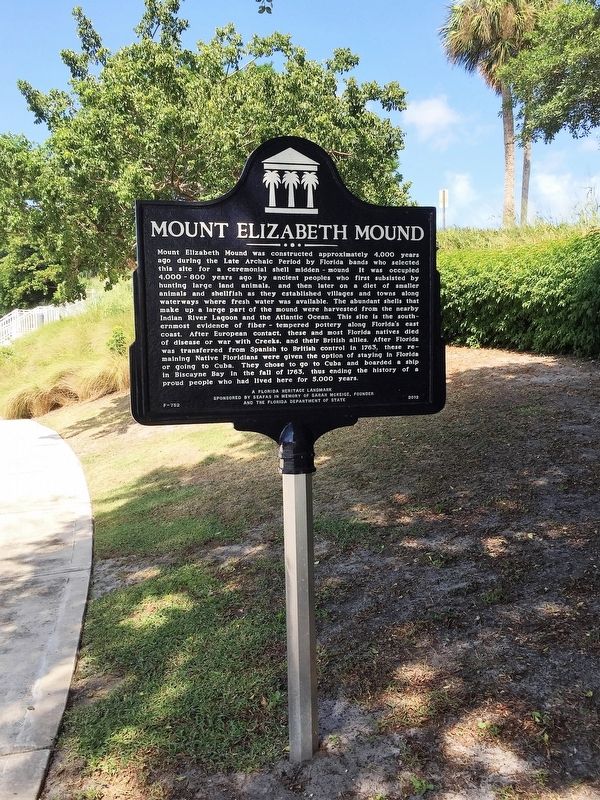 Mount Elizabeth Mound Marker image. Click for full size.