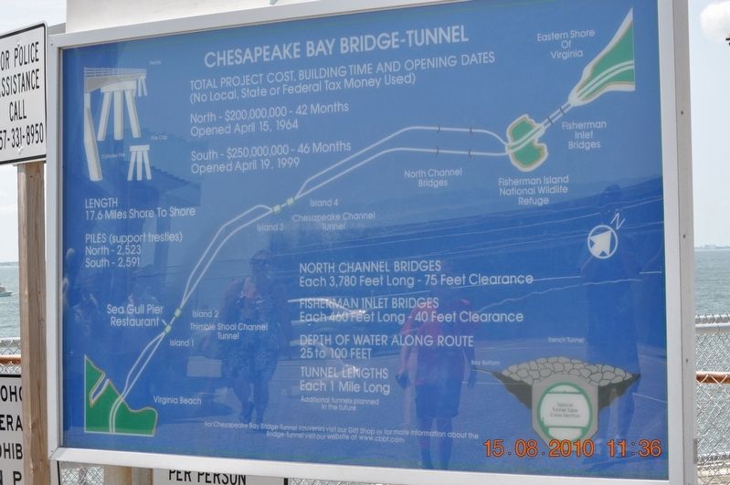 Chesapeake Bay Bridge-Tunnel Marker image. Click for full size.