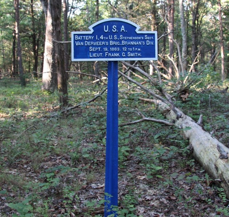 Battery I, 4th U.S. Artillery Marker image. Click for full size.
