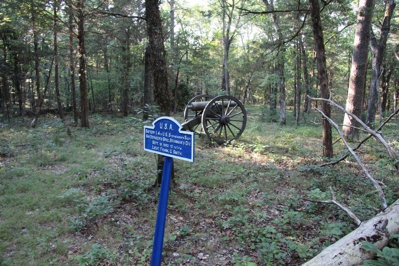 Battery I, 4th U.S. Artillery Marker. Click for full size. Battery I, 4th U.S. Artillery Marker image. Click for full size.