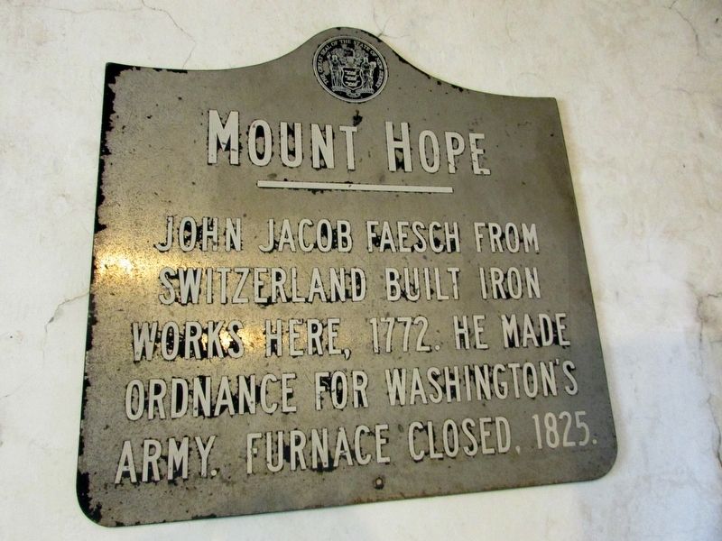 Mount Hope Marker image. Click for full size.