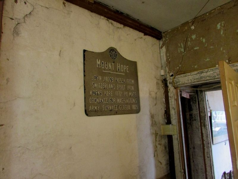 Mount Hope Marker. Click for full size. Mount Hope Marker image. Click for full size.