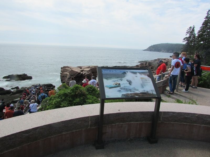 Marker in Acadia National Park. Click for full size. Marker in Acadia National Park image. Click for full size.