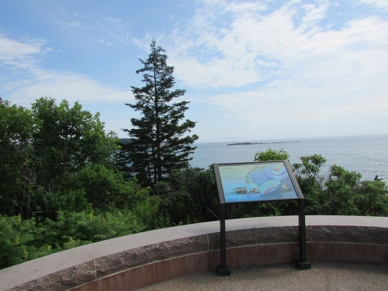 Marker in Acadia National Park. Click for full size. Marker in Acadia National Park image. Click for full size.