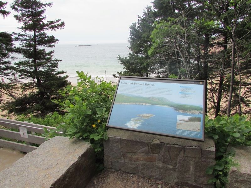 Unusual Pocket Beach Marker. Click for full size. Unusual Pocket Beach Marker image. Click for full size.