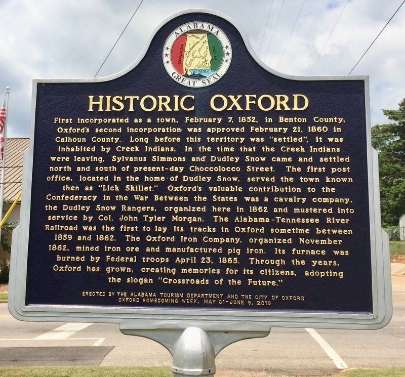 Historic Oxford Marker image. Click for full size.