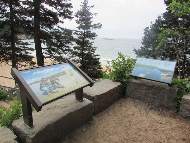 Markers in Acadia National Park image. Click for full size.