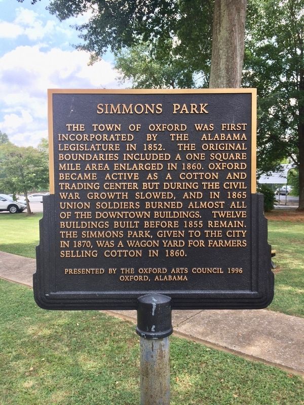 Simmons Park Marker image. Click for full size.