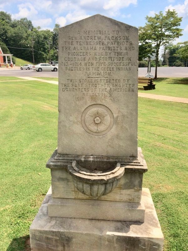 Creek Indian Campaign Memorial image. Click for full size.
