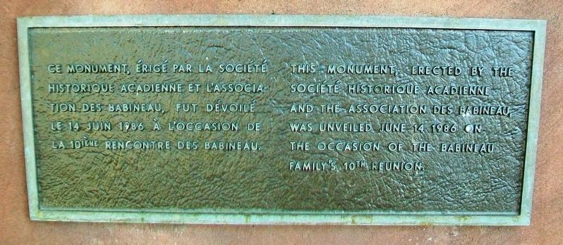 First Settlers / Premiers Colons Sponsors Marker. Click for full size. First Settlers / Premiers Colons Sponsors Marker image. Click for full size.