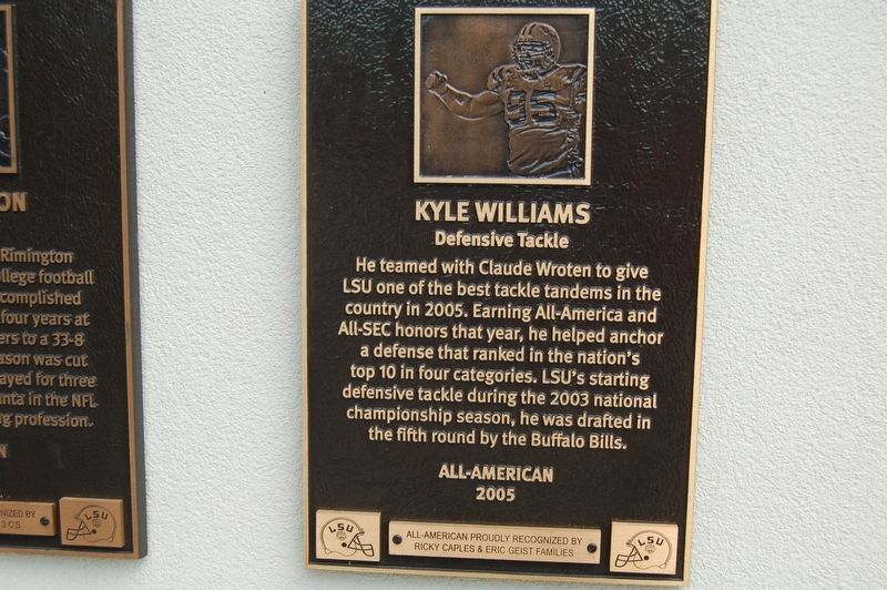 Kyle Williams Marker image. Click for full size.