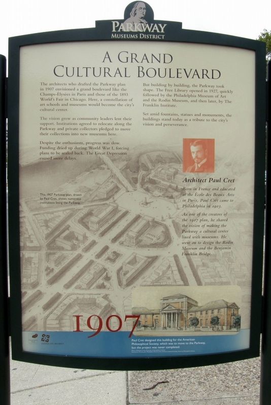 A Grand Cultural Boulevard Marker. Click for full size. A Grand Cultural Boulevard Marker image. Click for full size.
