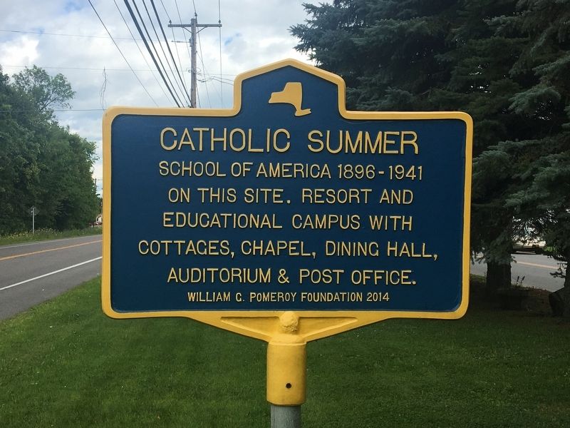 Catholic Summer School Marker. Click for full size. Catholic Summer School Marker image. Click for full size.