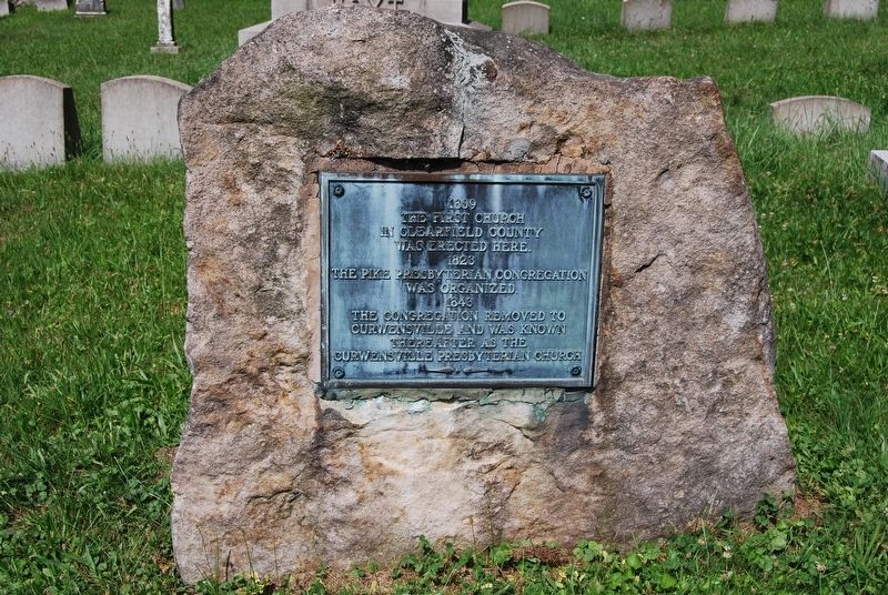 The First Church in Clearfield County Marker. Click for full size. The First Church in Clearfield County Marker image. Click for full size.
