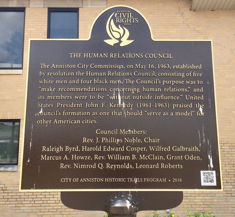 The Human Relations Council Marker image. Click for full size.