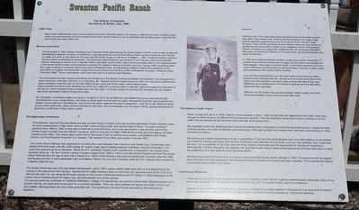 Swanton Pacific Ranch Marker image. Click for full size.