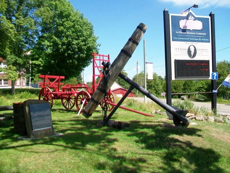 18th Century Anchor and Marker image. Click for full size.