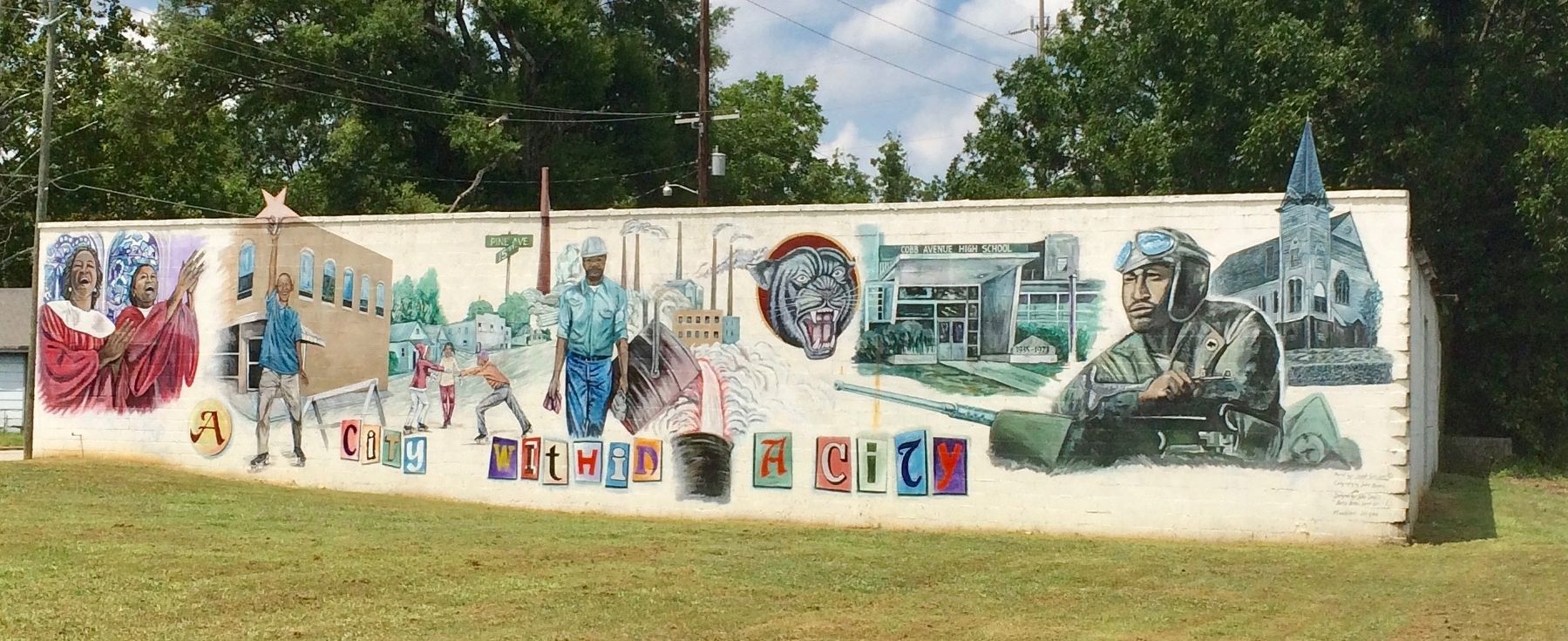 "City within a City" Mural. Click for full size. "City within a City" Mural image. Click for full size.
