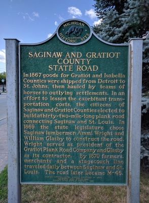 Saginaw and Gratiot County State Road (Side 1) image. Click for full size.