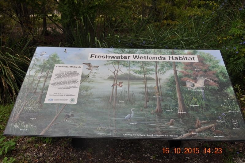 Freshwater Wetlands Habitat Marker image. Click for full size.