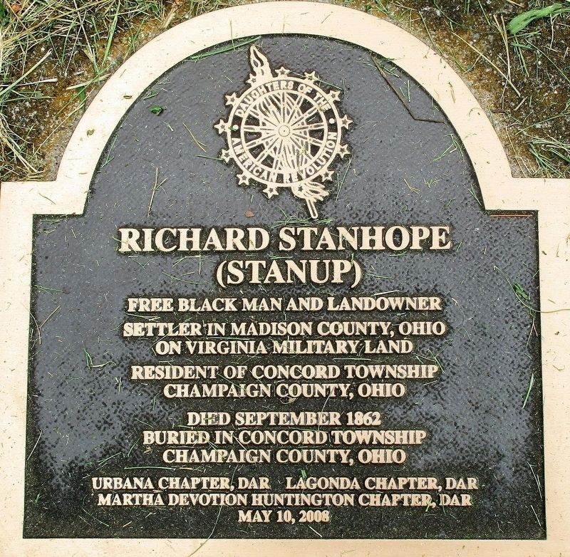 Richard Stanhope Marker. Click for full size. Richard Stanhope Marker image. Click for full size.