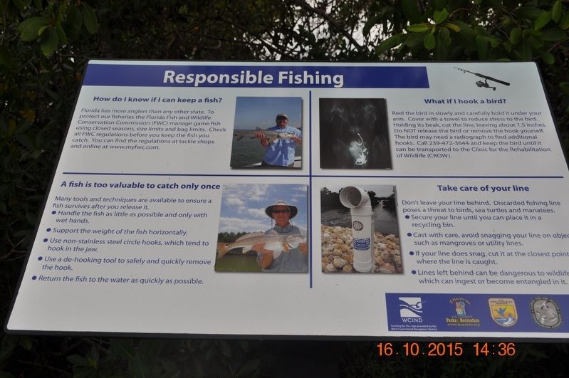 Responsible Fishing Marker image. Click for full size.