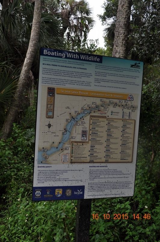 Boating with Wildlife Marker. Click for full size. Boating with Wildlife Marker image. Click for full size.