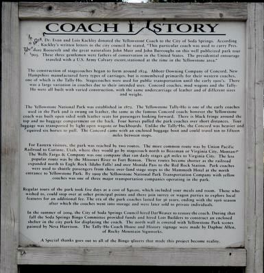 Coach History Marker image. Click for full size.