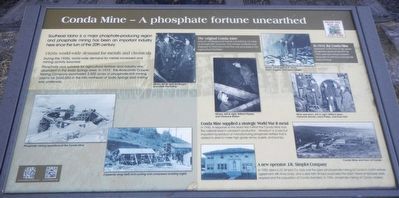 Conda Mine - A phosphate fortune unearthed Marker image. Click for full size.