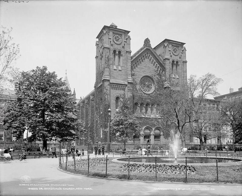 <i>Dr. Rainsford's Church, New York</i>. Click for full size. <i>Dr. Rainsford's Church, New York</i> image. Click for full size.