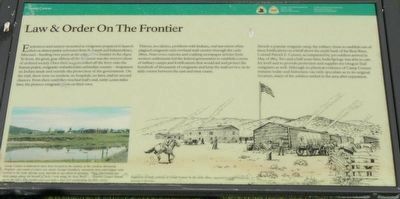 Law & Order On The Frontier Marker image. Click for full size.